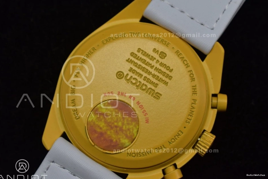 Attractive Quartz Moonwatch Nylon Bioceramic Omega to Swatch the 1185 on Mission Sun Strap x 0928